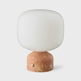 Meemo LED tafellamp op batterijen, marmer amber, glas GEJST - Woonkamer - 1 lamp