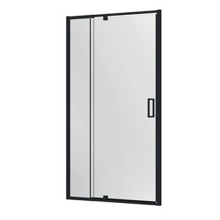 Allibert - Douchedeur Lonso 90-100 X 200cm - Zwart Profiel - 8 Mm Helder Glas
