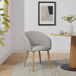 Artistiq Eetkamerstoel 'Espen' Structuurstof, kleur Grijs