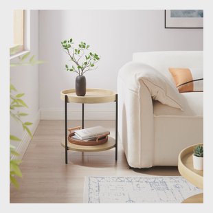 Artistiq Bijzettafel 'Sylver' 44cm, kleur Naturel