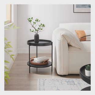 Artistiq Bijzettafel 'Sylver' 44cm, kleur Zwart