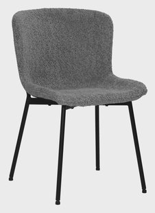 Artistiq Eetkamerstoel 'Ellena' Bouclé, kleur Grijs