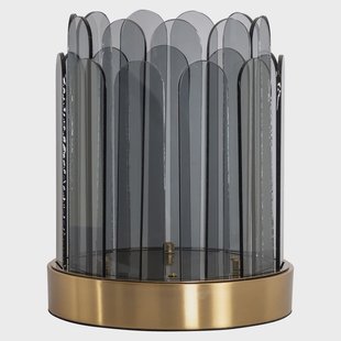 Richmond Windlicht 'Daisey' 27cm, kleur Smoke