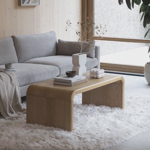 Zuiver Salontafel 'Brave' Eiken en rubberhout, 120 x 60cm