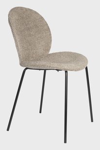 Zuiver Eetkamerstoel 'Bonnet' Teddy, kleur Beige