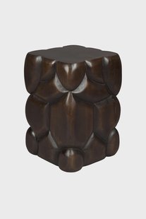 Dutchbone Krukje/Bijzettafel 'Brooklyn' Mangohout, 30 x 30cm