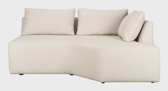 Zuiver Bank 'Prosper' Hoek Element Rechts, kleur Zand