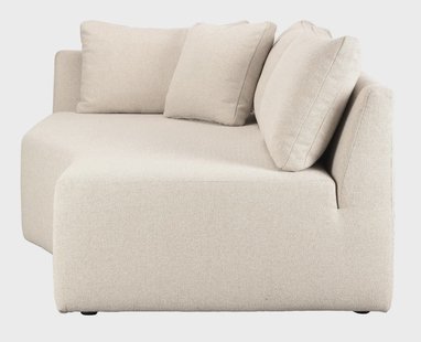 Zuiver Bank 'Prosper' Chaise Longue Element Rechts, kleur Zand