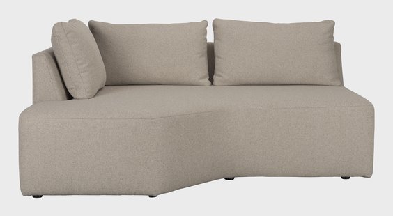 Zuiver Bank 'Prosper' Hoek Element Links, kleur Cappuccino