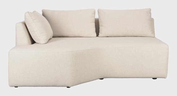 Zuiver Bank 'Prosper' Hoek Element Links, kleur Zand