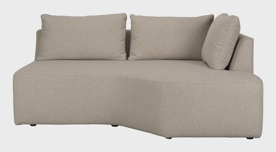 Zuiver Bank 'Prosper' Hoek Element Rechts, kleur Cappuccino