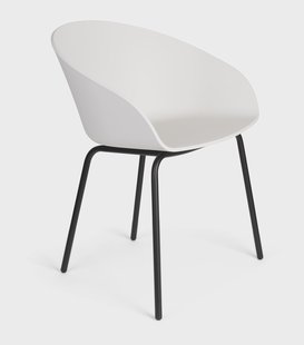 Zuiver Eetkamerstoel 'Void' Gerecycled PP, kleur Wit