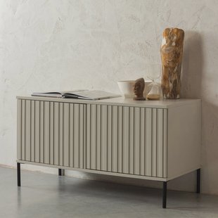 WOOOD TV-meubel 'New Gravure' Grenenhout, 100cm, kleur Dust