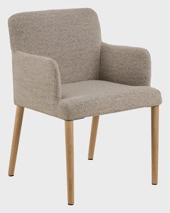 Bendt Eetkamerstoel 'Jeris' Bouclé, kleur Beige