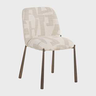 Richmond Eetkamerstoel 'Lana' Graffic stof, kleur Beige