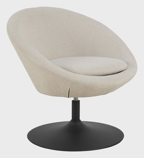 Bendt Draaifauteuil 'Lærke' Geweven, kleur Beige