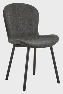 Bendt Eetkamerstoel 'Elani' Geweven stof, kleur Donkergrijs
