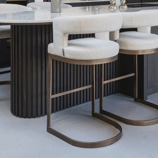 Richmond Barstoel 'Ellis' Bouclé (zithoogte 75cm)