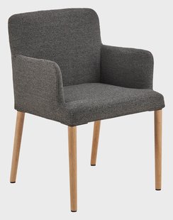 Bendt Eetkamerstoel 'Jeris' Bouclé, kleur Antraciet