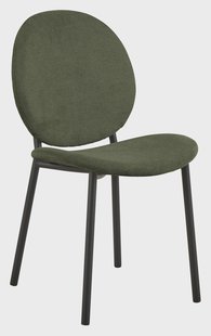 Bendt Eetkamerstoel 'Vic' Geweven stof, kleur Groen