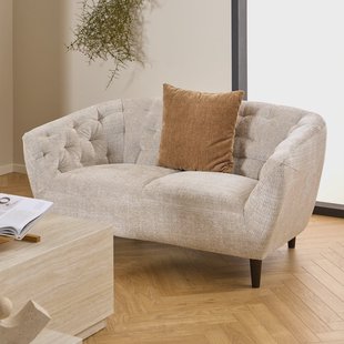 Bendt 2-zits Bank 'Loes' Chenille, kleur Beige