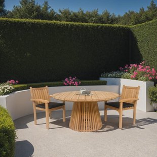 Brix Ronde Tuintafel 'Garden' Teakhout, 150cm