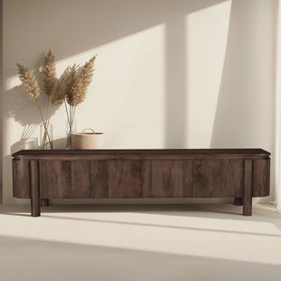 Livingfurn TV-meubel 'Salano' Mangohout, 210cm, kleur Bruin