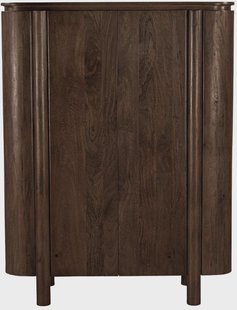 Livingfurn Opbergkast 'Salano' Mangohout, 150 x 115cm, kleur Bruin