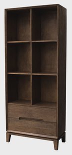 Livingfurn Boekenkast 'Cortez' Mangohout, 200 x 83 cm