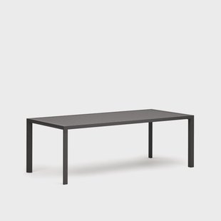 Kave Home Tuintafel 'Culip' 220 x 100cm, kleur Donkergrijs