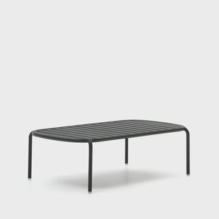 Kave Home Outdoor Salontafel 'Joncols' 113 x 65cm, kleur Donkergrijs