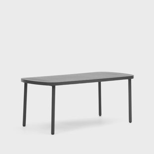 Kave Home Tuintafel 'Joncols' 180 x 90cm, kleur Donkergrijs
