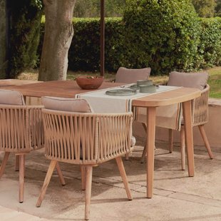 Kave Home Tuintafel 'Maset' Eucalyptushout, 170 x 90cm