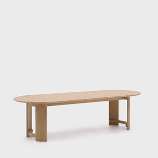 Kave Home Ovale Eettafel 'Xoriguer' Eucalyptushout, 280 x 110cm