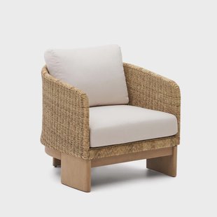 Kave Home Outdoor Fauteuil 'Xoriguer' Rattan en eucalyptushout