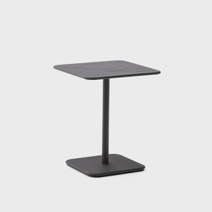 Kave Home Outdoor Bistrotafel 'Brai' Staal, 70 x 70cm, kleur Donkergrijs