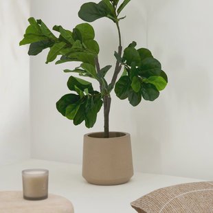 Kave Home Plantenpot 'Calun' Ø32cm, kleur Beige