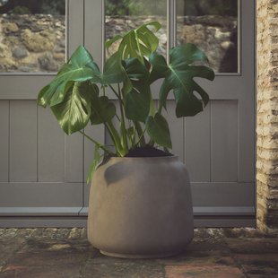 Kave Home Plantenpot 'Lira' Terracotta look, Ø40cm