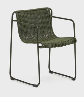 Kave Home Tuinstoel 'Maurina' Touw en staal, kleur Groen