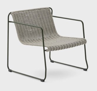 Kave Home Outdoor Fauteuil 'Maurina' Touw en staal, kleur Grijs