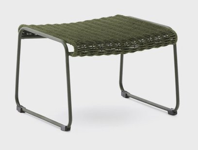 Kave Home Outdoor Hocker 'Maurina' Touw en staal, kleur Groen