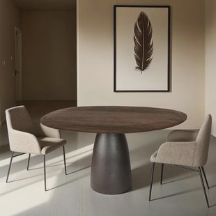 Sohome Organische Eettafel 'Madin' Mangohout, 140cm, kleur Espresso