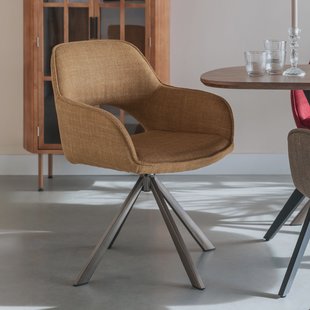 ZILT Eetkamerstoel 'Abra' kleur Okergeel