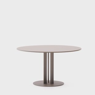 Kave Home Ronde Tuintafel 'Sedalis' Aluminium, 120cm, kleur Taupe