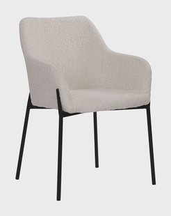 Artistiq Eetkamerstoel 'Brindy' Bouclé, kleur Wit