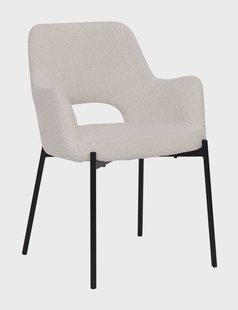 Artistiq Eetkamerstoel 'Suzana' Bouclé, kleur Wit