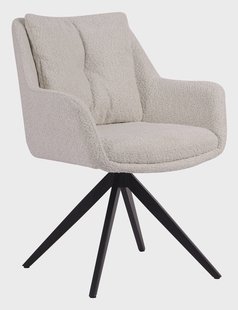 Artistiq Draaibare Eetkamerstoel 'Rocket' Bouclé, kleur Beige