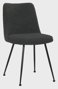 Artistiq Eetkamerstoel 'Janey' Bouclé, kleur Zwart