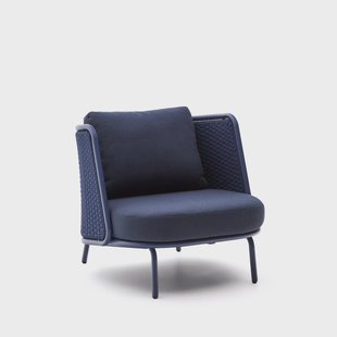 Kave Home Outdoor Fauteuil 'Sedalis' Touw, kleur Donkerblauw