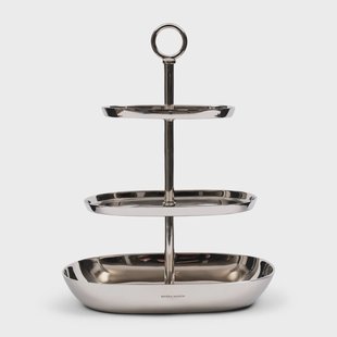 Rivièra Maison Etagère 'Bexley' 49cm hoog, kleur Zilver